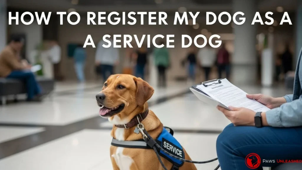 how to register my dog as a service dog