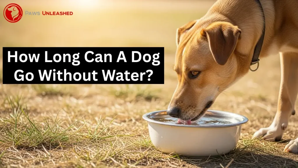 how long can a dog go without water
