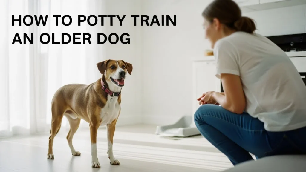 how to potty train an older dog
