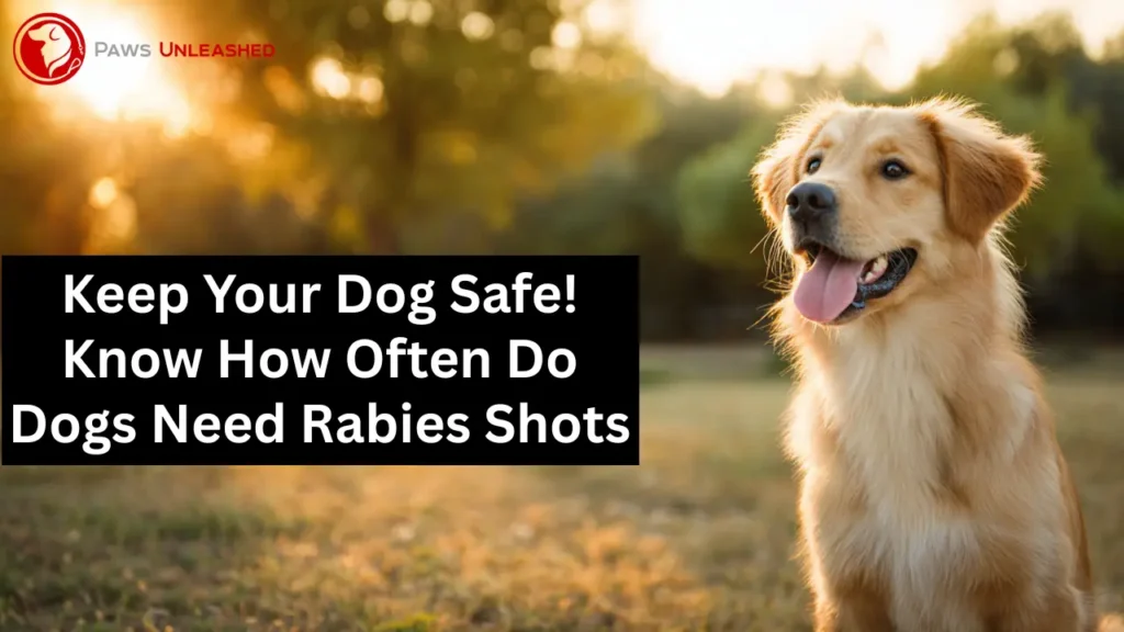 vaccinating your dog, how often do dogs need rabies shots