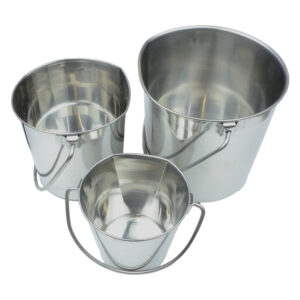 STAINLESS STEEL FLATSIDE PAIL- 1 QUART
