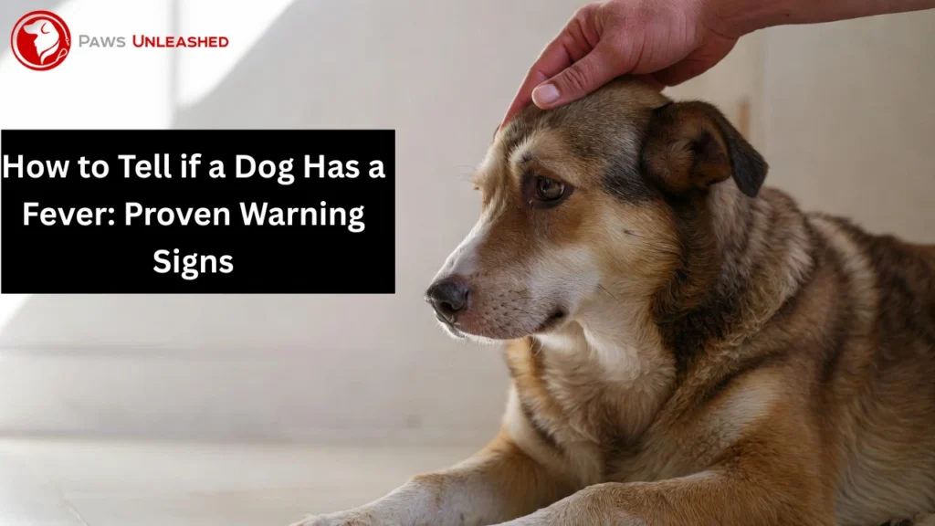how to tell if a dog has a fever