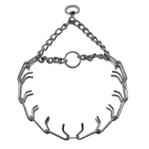 SPRENGER CHROME PLATED PRONG COLLAR-16” WITH D -RING