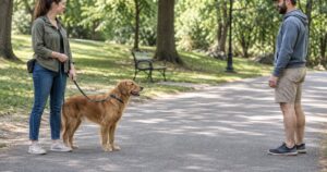 How to Practice Calm On-Leash Greetings With People
